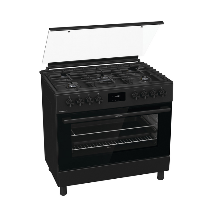 Gorenje Freestanding Gas Cooker with 5 Gas Burner Black