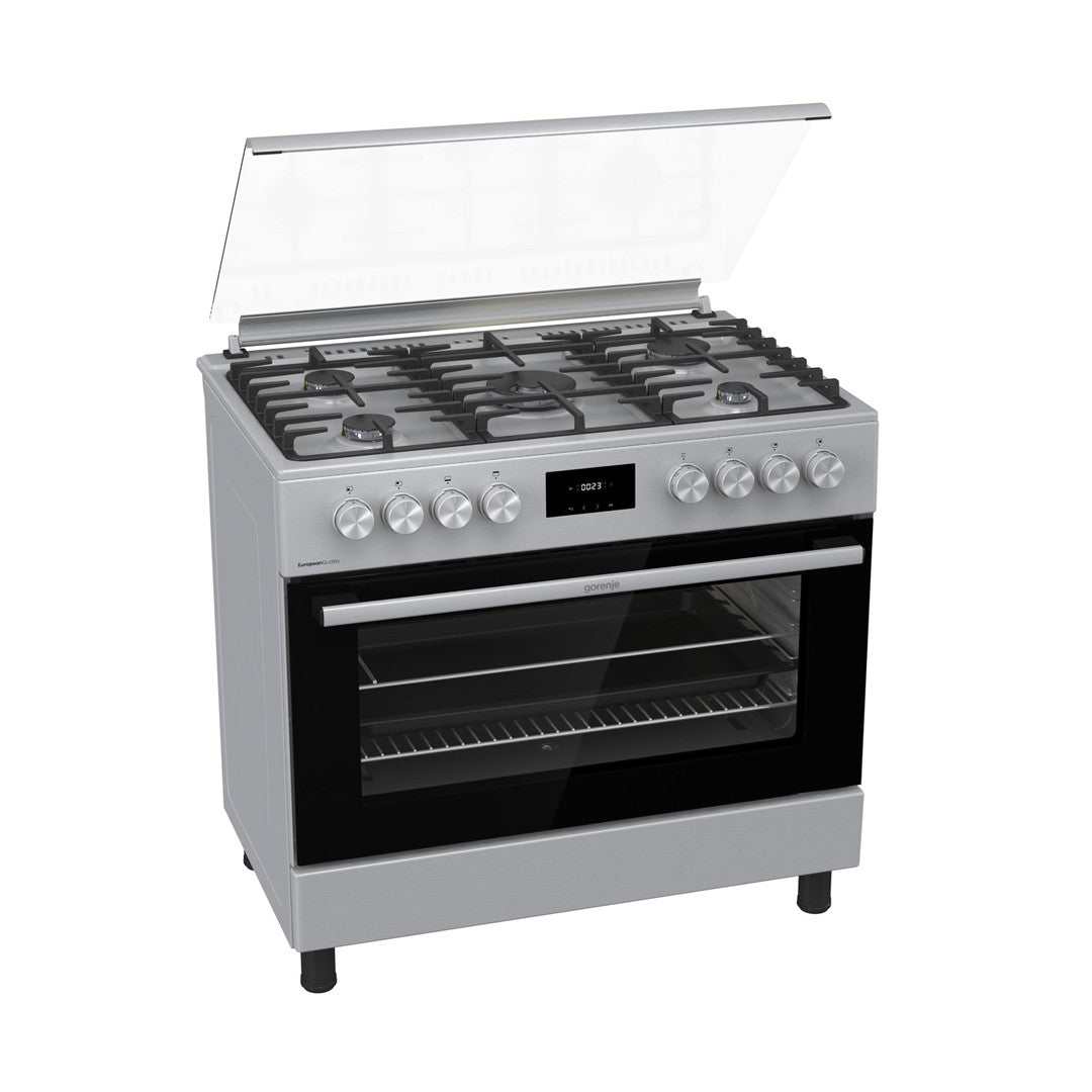 Gorenje Freestanding Gas Cooker with 5 Gas Burner 90 cm Stainless Steel