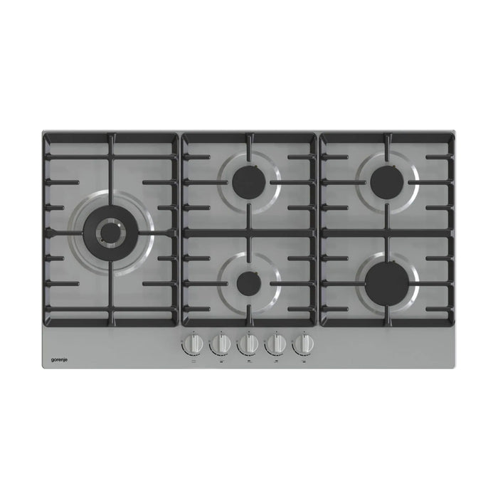 Gorenje Built-in Gas Hob 5 Burners 90 cm Silver