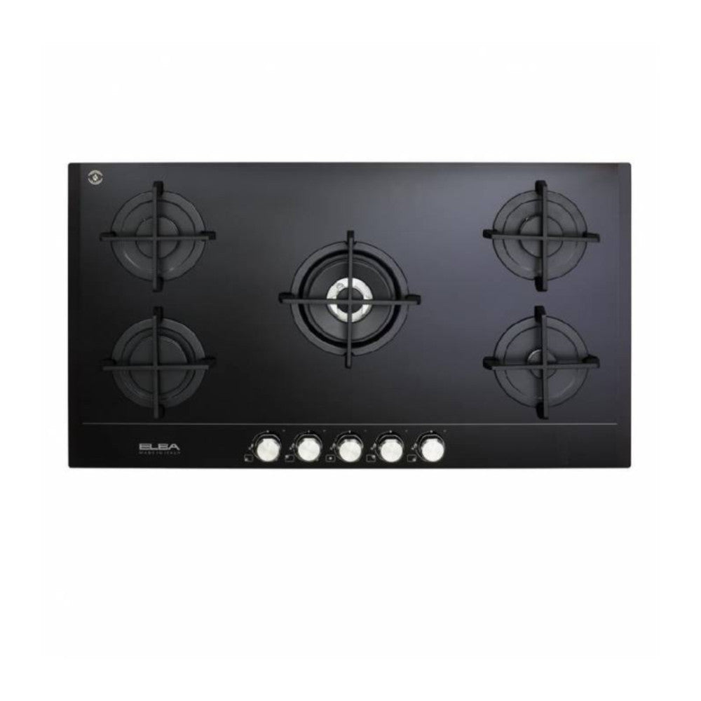 Elba Built-in Gas Hob 5 Burners 90 cm Black