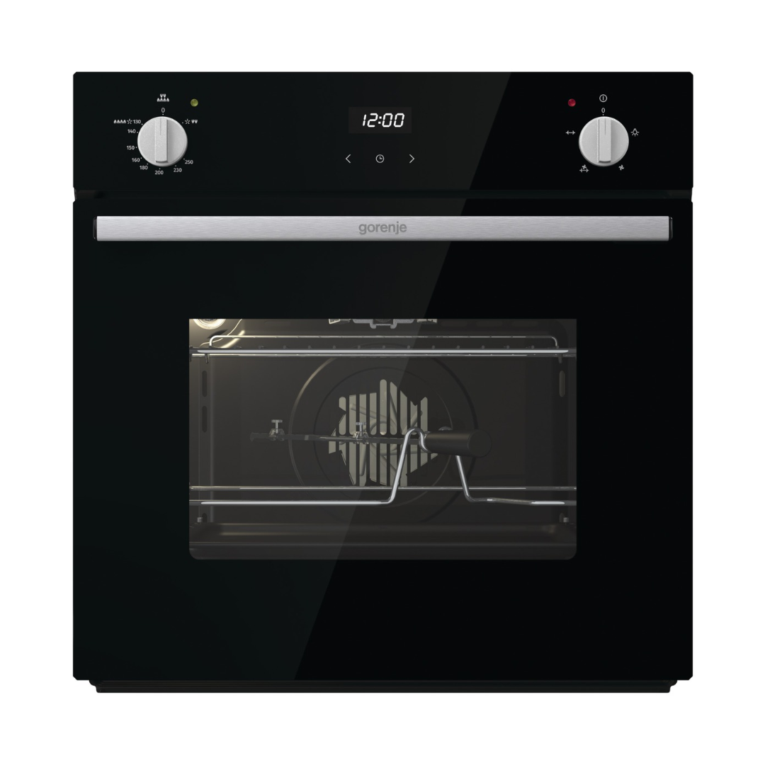 Gorenje Built in Gas Oven with Electric Grill 60 cm 77 Liters Black