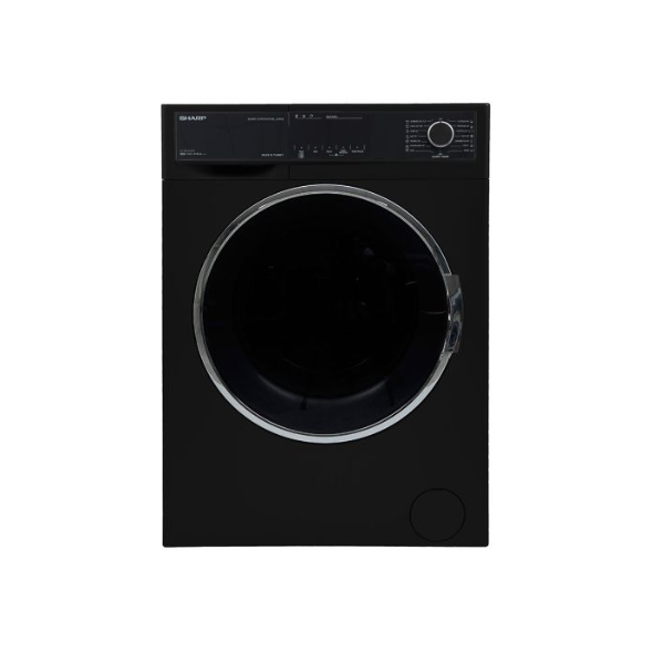 Sharp Front Load Washing Machine 8kg Black