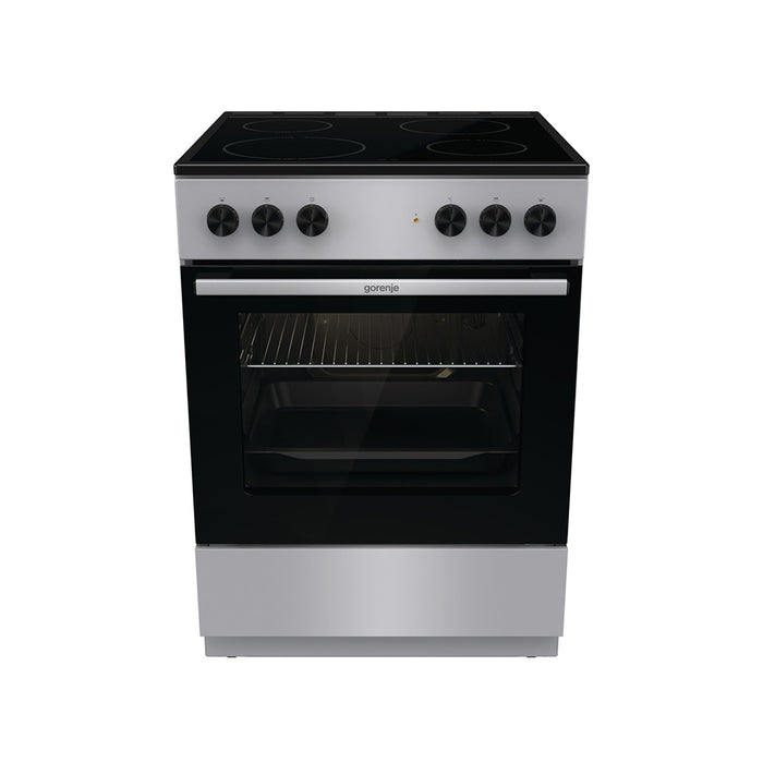 Gorenje Freestanding Electric Cooker 4 Burners 60 cm Gray