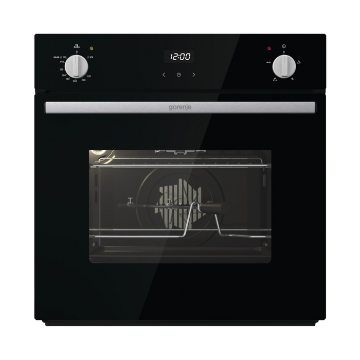 Gorenje Built in Gas Oven with Electric Grill 60 cm 77 Liters Black