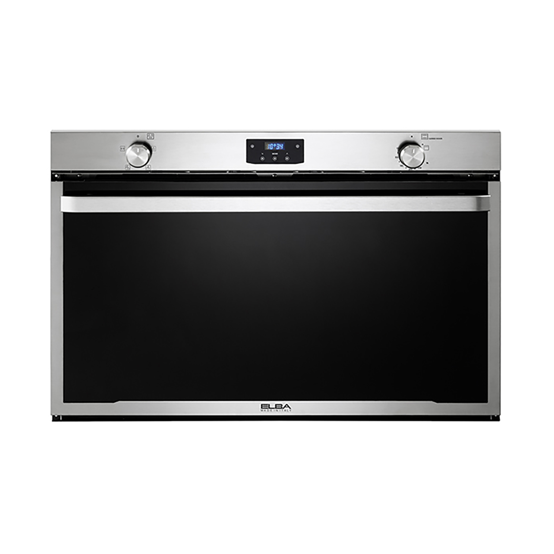 Elba Built in Gas Oven with Gas Grill 90 cm 141 Liters Stainless Steel