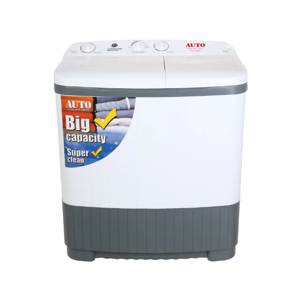 Auto Twin Tub Washing Machine 7kg White