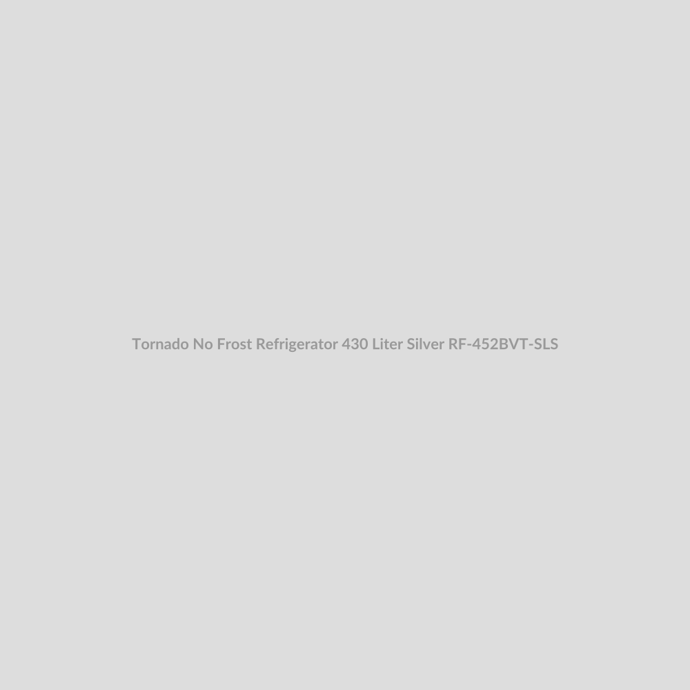 Tornado No Frost Refrigerator 430 Liter Silver
