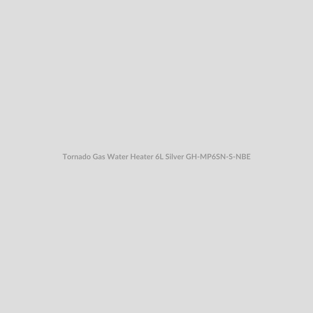 Tornado Gas Water Heater 6L Silver