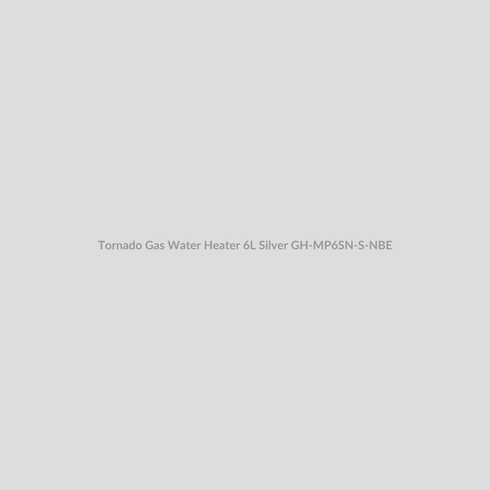 Tornado Gas Water Heater 6L Silver